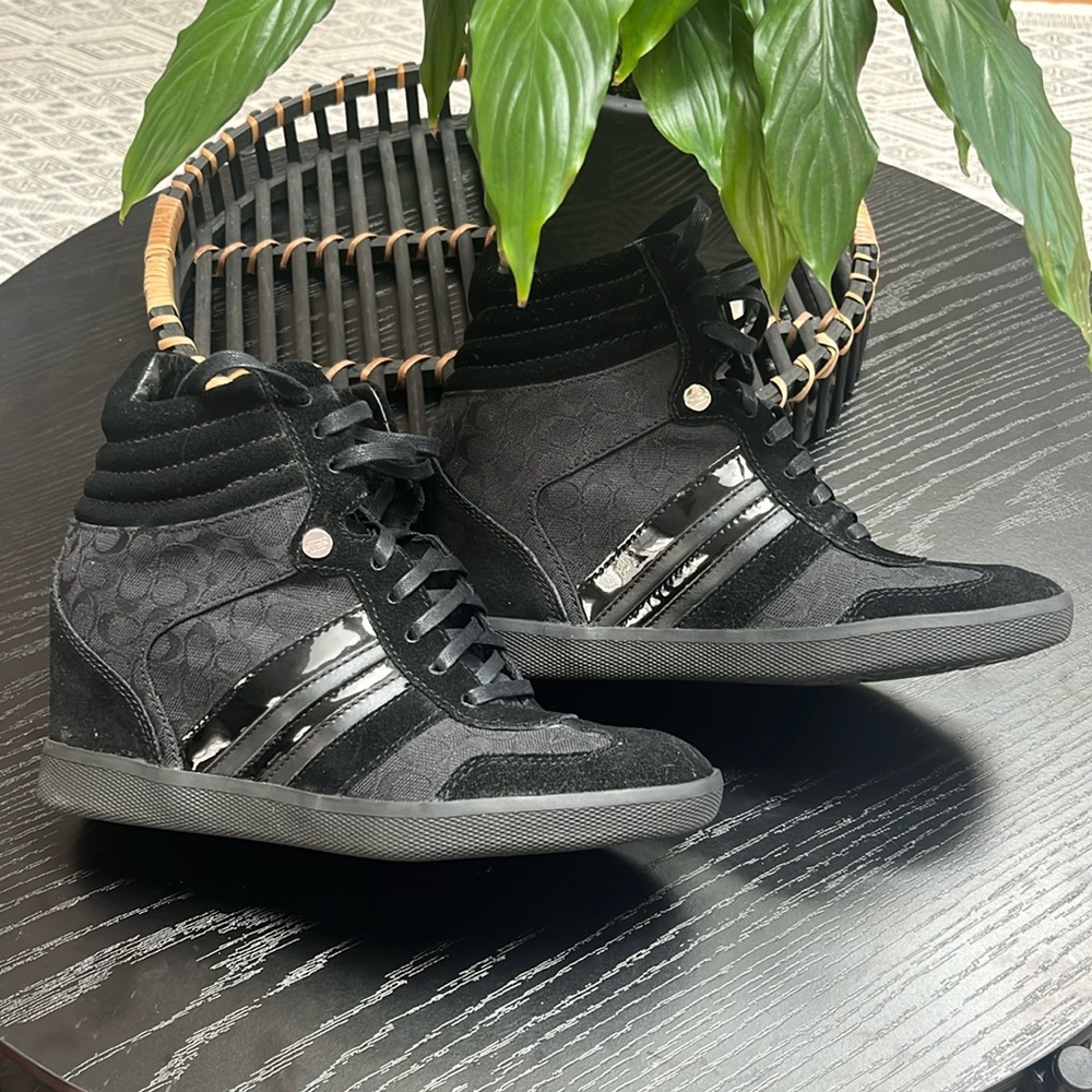Authentic Alara Coach Wedge Sneakers
